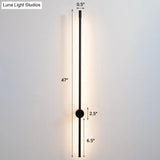 Minimalist Led Stair Sconce: Slim Aluminum Wall Light Fixture