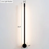 Minimalist Led Stair Sconce: Slim Aluminum Wall Light Fixture