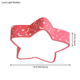 Minimalist Led Star Flush Mount Ceiling Light For Bedrooms