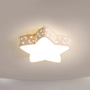 Minimalist Led Star Flush Mount Ceiling Light For Bedrooms White / 16