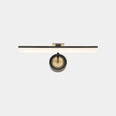 Minimalist Led Vanity Light For Bathroom Walls - Swing Arm Bath Bar With Acrylic Shade Black / 18