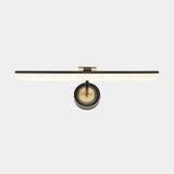 Minimalist Led Vanity Light For Bathroom Walls - Swing Arm Bath Bar With Acrylic Shade Black / 23