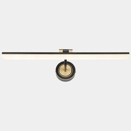 Minimalist Led Vanity Light For Bathroom Walls - Swing Arm Bath Bar With Acrylic Shade Black / 28.5