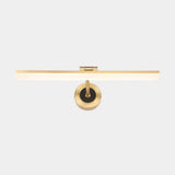 Minimalist Led Vanity Light For Bathroom Walls - Swing Arm Bath Bar With Acrylic Shade Gold / 23 Arc