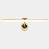 Minimalist Led Vanity Light For Bathroom Walls - Swing Arm Bath Bar With Acrylic Shade Gold / 28.5