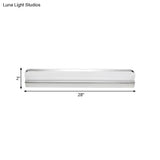 Minimalist Led Vanity Wall Light With Ultra-Thin Acrylic Design - 9/16.5 Warm/White Chrome Finish