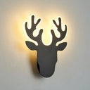 Minimalist Led Wall Sconce Light For Shaded Living Room - Mounted Acrylic Lighting Black / A