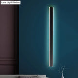 Minimalist Led Wall Sconce Light In Black/White - Perfect For Bedchamber