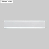 Minimalist Led Wall Sconce Light In Black/White - Perfect For Bedchamber