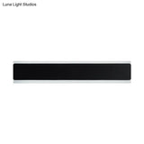 Minimalist Led Wall Sconce Light In Black/White - Perfect For Bedchamber