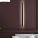 Minimalist Led Wall Sconce Light In Black/White - Perfect For Bedchamber