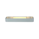 Minimalist Led Wall Sconce: Rectangular Aluminum Fixture 12/16 Diameter Black/White Grey / 12