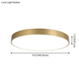 Minimalist Metal Flush Mount Ceiling Light For Bedroom