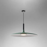Minimalist Metal Led Pendant Lamp - Flying Saucer Style For Restaurants Green / 14