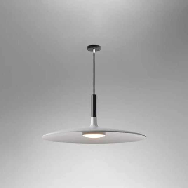 Minimalist Metal Led Pendant Lamp - Flying Saucer Style For Restaurants White / 10