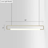 Minimalist Metal Led Pendant Light For Dining Room Island Ceiling