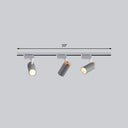 Minimalist Metal Led Track Lamp - Tube Shape For Bedroom Ceiling Lighting 3 / Grey