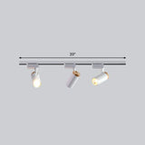 Minimalist Metal Led Track Lamp - Tube Shape For Bedroom Ceiling Lighting 3 / White