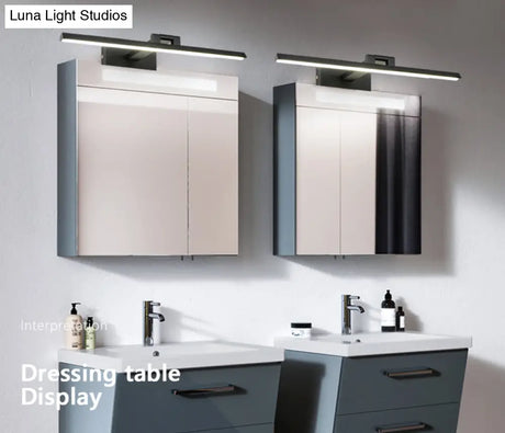 Minimalist Metal Led Vanity Light - Single Fixture Modern Style
