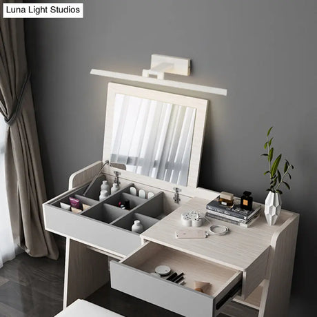 Minimalist Metal Led Vanity Light - Single Fixture Modern Style