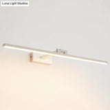 Minimalist Metal Led Vanity Light - Single Fixture Modern Style