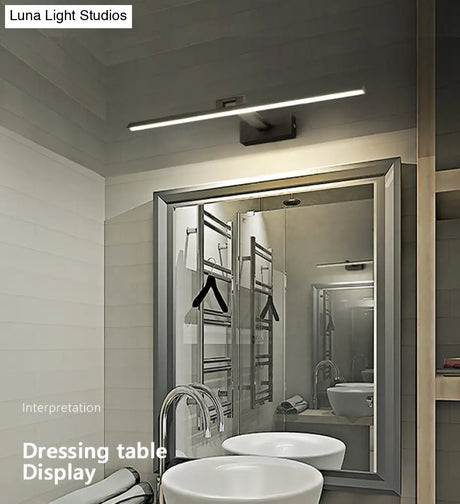 Minimalist Metal Led Vanity Light - Single Fixture Modern Style