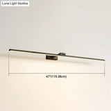 Minimalist Metal Led Vanity Light - Single Fixture Modern Style
