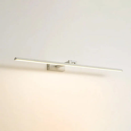 Minimalist Metal Led Vanity Light - Single Fixture Modern Style White / 31.5 Natural