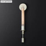 Minimalist Metal Tube Bathroom Wall Mount Light | 1/2-Head Brass/Black/Chrome Sconce Fixture