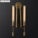 Minimalist Metal Tube Bathroom Wall Mount Light | 1/2-Head Brass/Black/Chrome Sconce Fixture