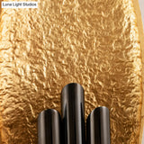 Minimalist Metallic 2-Light Flush Wall Sconce - Silver/Gold Convex Oval Light Fixture