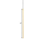 Modern Metallic Led Pendant Light With Minimalist Design In Black/Gold - Warm/White Illumination
