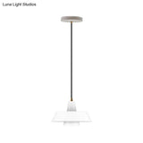 Minimalist Metallic Pendant Lamp: Black/White/Green Capped Hanging Lighting For Bedroom
