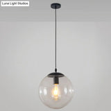 Minimalist Pendant Ceiling Light With Orb Glass Shade - Ideal Restaurant Lighting Fixture