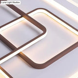 Minimalist Rectangle Led Ceiling Light: Acrylic Flush Mount For Living Room