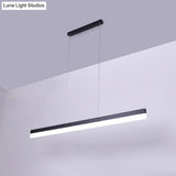 Minimalist Rectilinear Acrylic Led Pendant Light In Warm/White - Available 3 Length Options