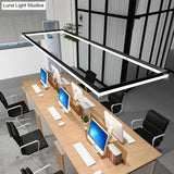Minimalist Rectilinear Acrylic Led Pendant Light In Warm/White - Available 3 Length Options