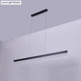 Minimalist Rectilinear Acrylic Led Pendant Light In Warm/White - Available 3 Length Options