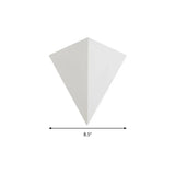 Minimalist Triangle Metallic Wall Lamp With Led Warm/White Lighting For Living Room