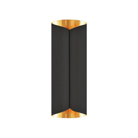Minimalist Twist Wall Sconce With Metallic 2-Bulb Light Fixture For Porch Black / 16.5