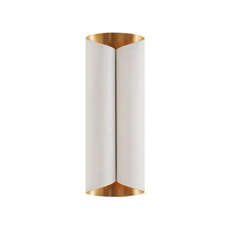 Minimalist Twist Wall Sconce With Metallic 2-Bulb Light Fixture For Porch White / 16.5