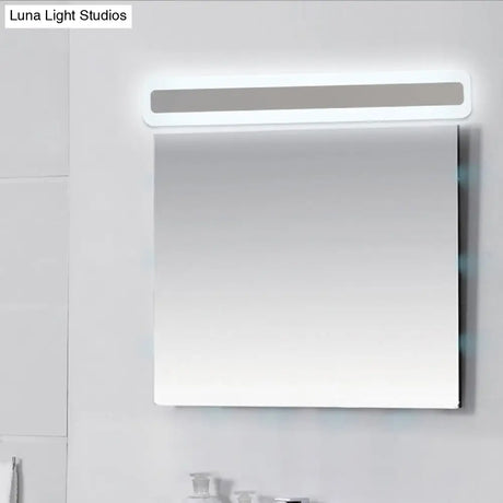 Minimalist Ultrathin Acrylic White Led Wall Sconce Vanity Light Fixture