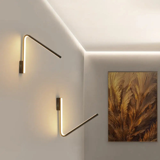 Minimalist V-Shaped Led Wall Lamp Kit - Silica Gel Corridor Sconce Lighting In Warm/White Light