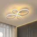 Minimalist White/Coffee Led Ceiling Light With Acrylic Frame And Adjustable Warm/White/Natural