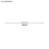 Minimalist White Iron Wall Sconce - Led Vanity Light In Warm/White 16/ 23.5/ 31.5 Inches Long
