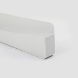 Minimalist White Led Wall Sconce Lamp - 16.5/20.5 Metal And Acrylic Rectangular Mount