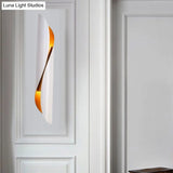 Minimalistic 2-Head Flush Mount Sconce - Black/White Metallic Wall Mounted Lighting