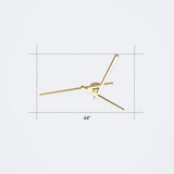 Minimalistic Acrylic Led Ceiling Mount Lamp For Living Room: Radial Flush Light Fixture 3 / Gold