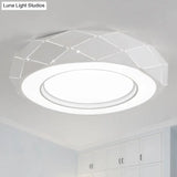 Minimalistic Acrylic Shade Led Ceiling Light In White 11’/19.5’/24.5’ Wide