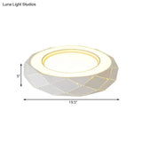 Minimalistic Acrylic Shade Led Ceiling Light In White 11’/19.5’/24.5’ Wide